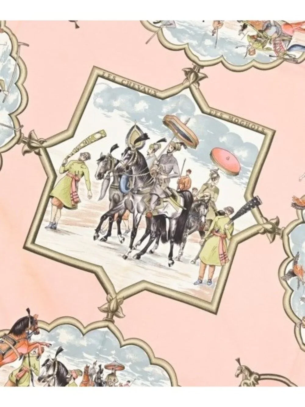 Hermes Bandana Scarf Pink